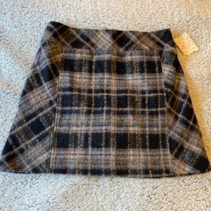FREE PEOPLE Women's Plaid Mini Skirt -NWT!